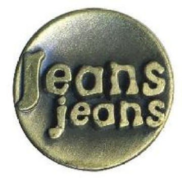 Bouton en laiton de conception de mode pour des jeans